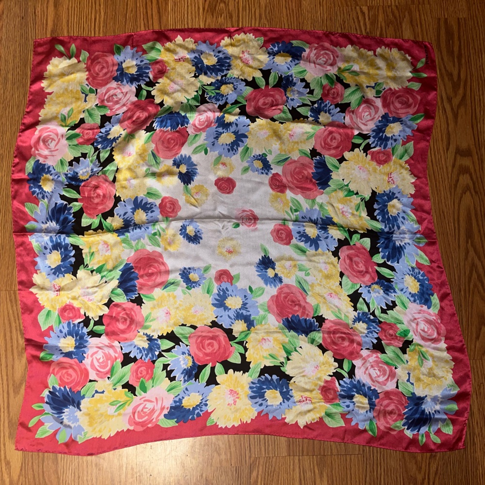 Pendleton %100 Silk Head Wrap - image 1